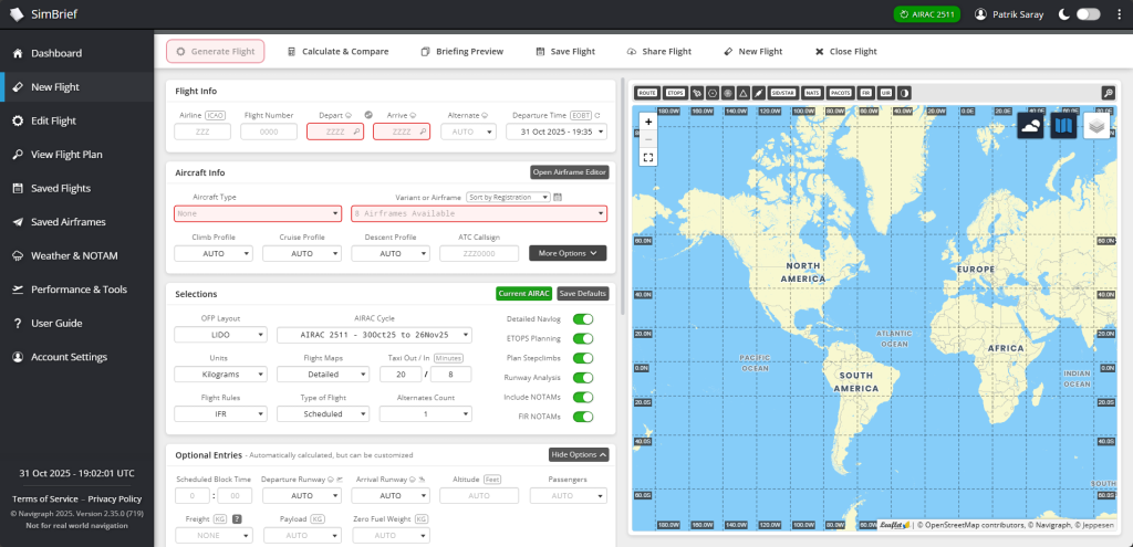 SimBrief Dispatcher 2