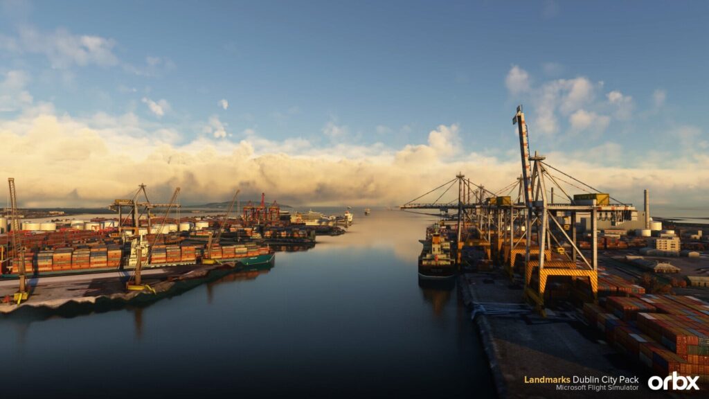 Orbx Dublin harbour