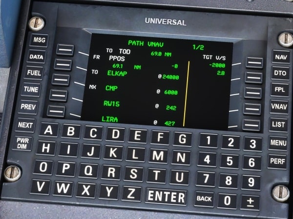VNAV FMS