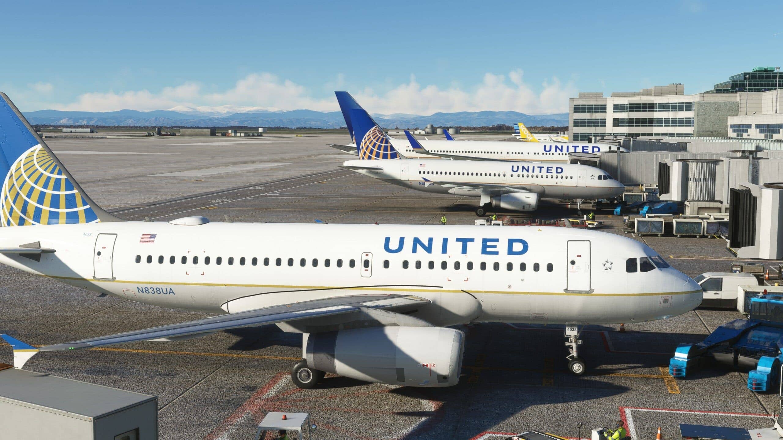 LatinVFR A319 Parked at Denver