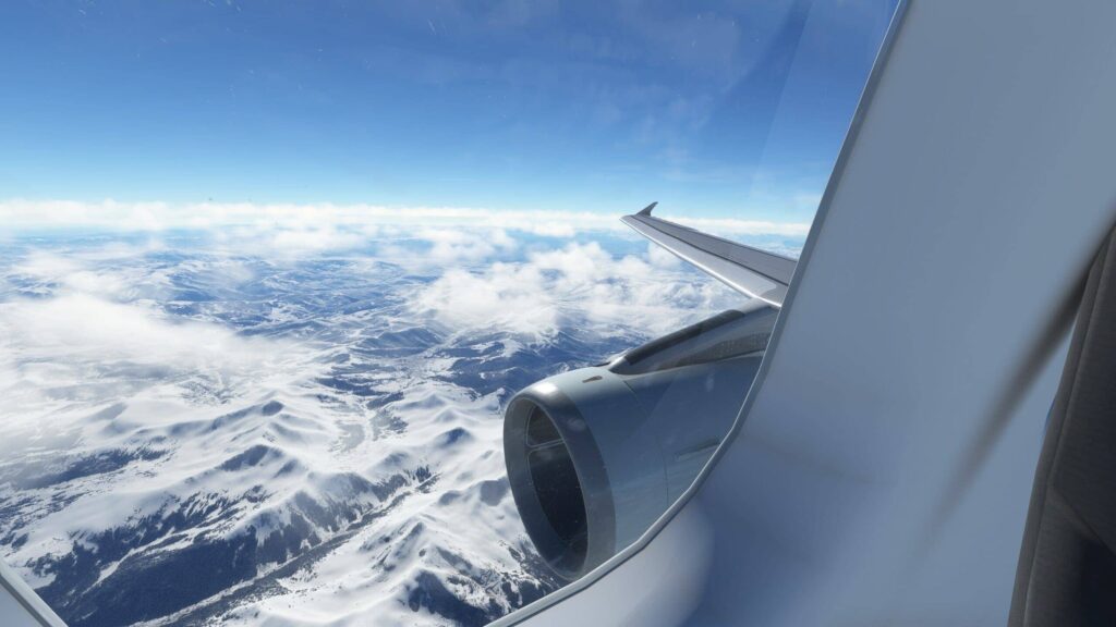 LFVR A319 wing View