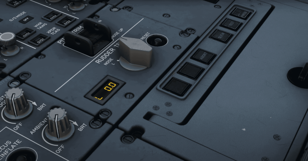FlyByWire A380 cockpit