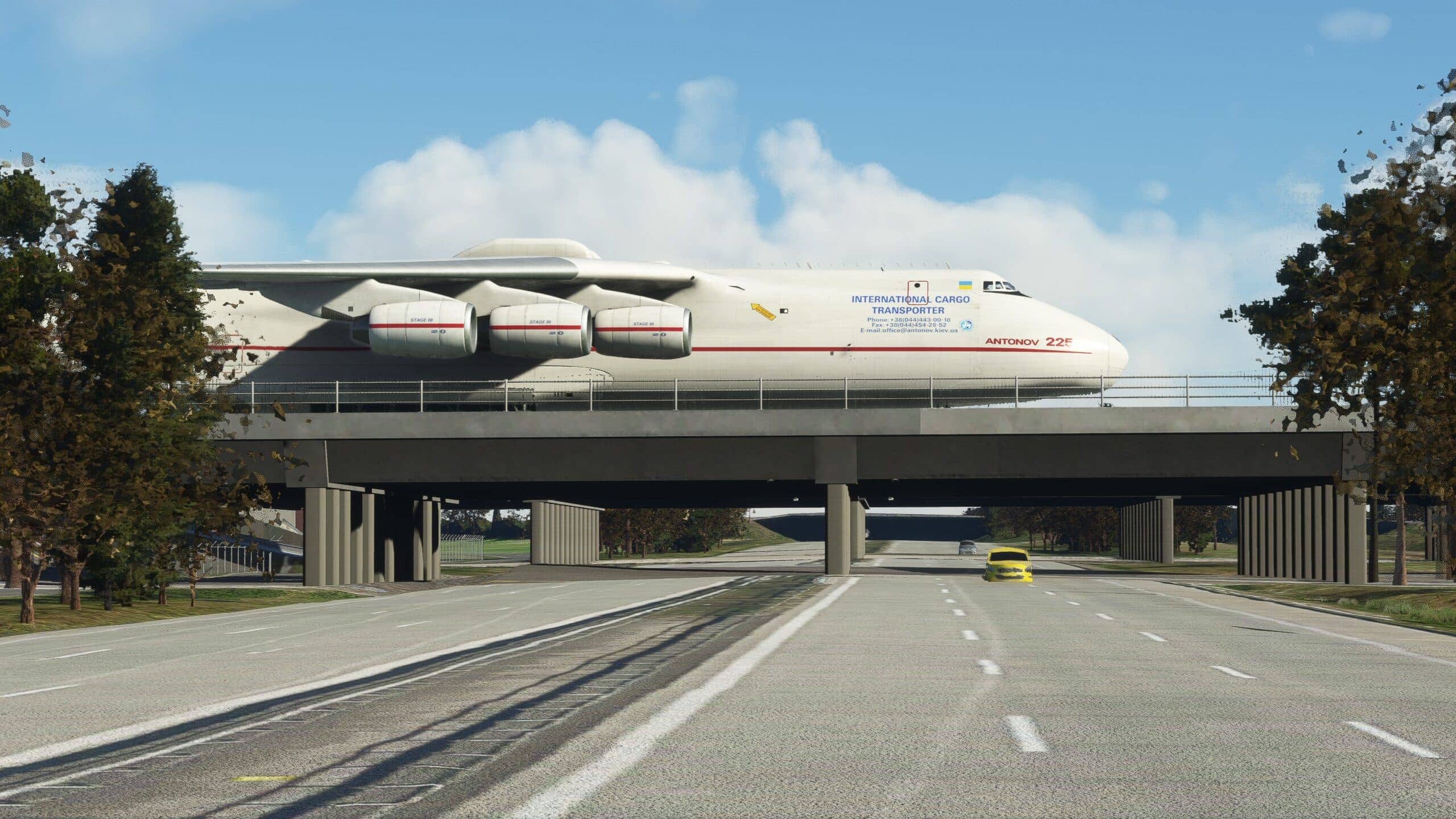 MSFS An-225 Leipzig-Halle bridge
