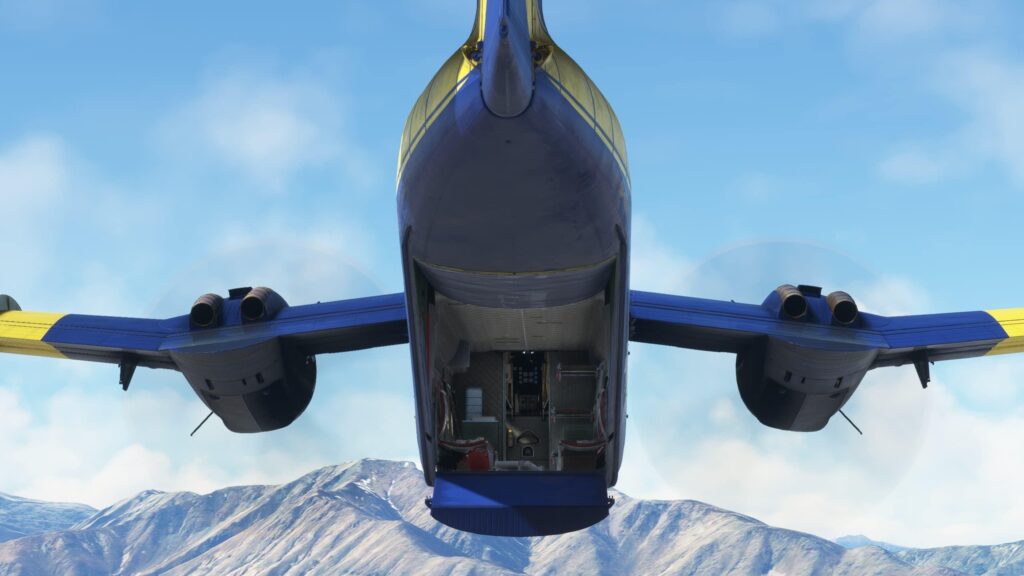 DHC-4 Caribou MSFS review cargo door