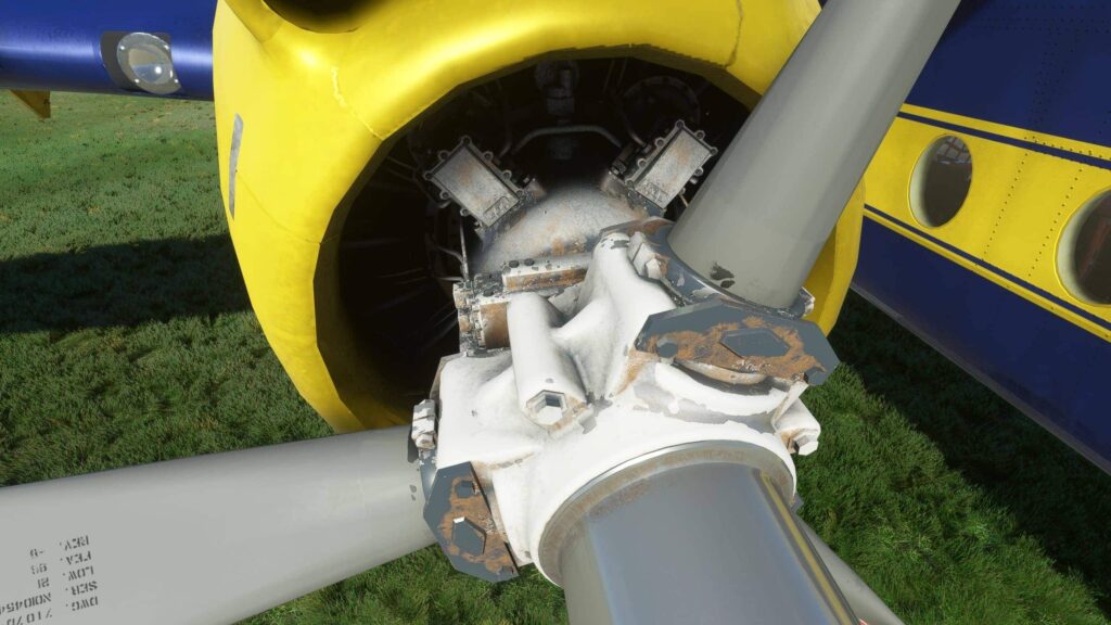 DHC-4 Caribou MSFS engine texture