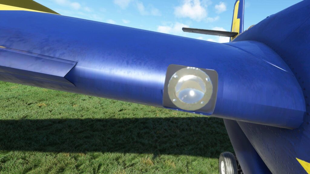 MSFS Caribou texture wing lights