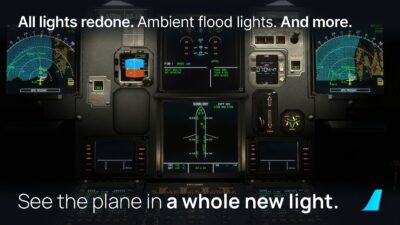 All lights redone. Ambient flood lights. And more. See the plane in a whole new light.
