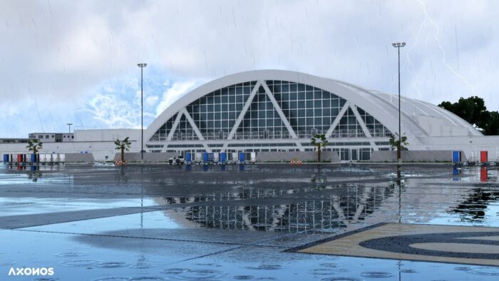 A rendition of Owen Roberts Airport in X-Plane by Axonos.