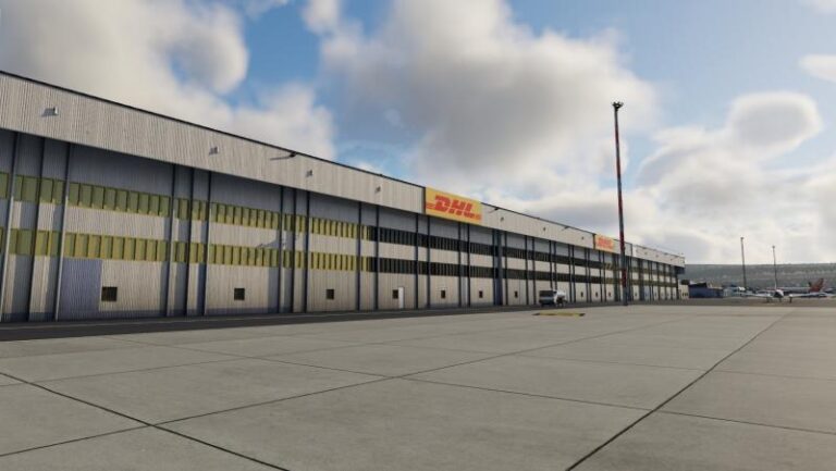 One of the Cargo stands present in the scenery