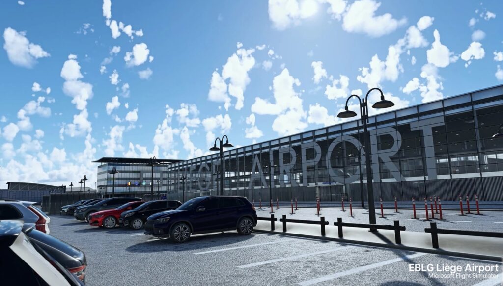 A rendition of Li&egrave;ge Airport in Microsoft Flight Simulator by MM Simulations.