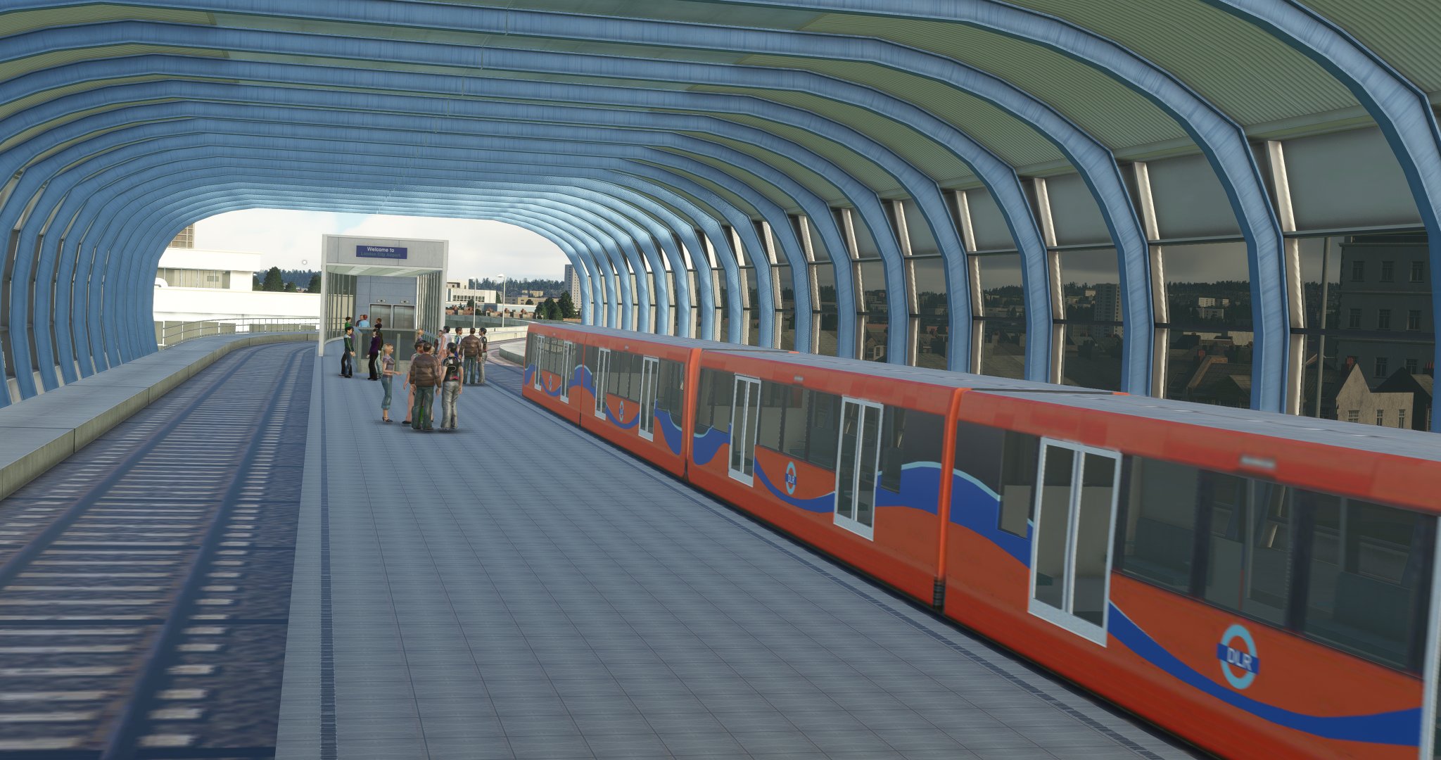 London City Airport by UK2000 view of DLR train terminal