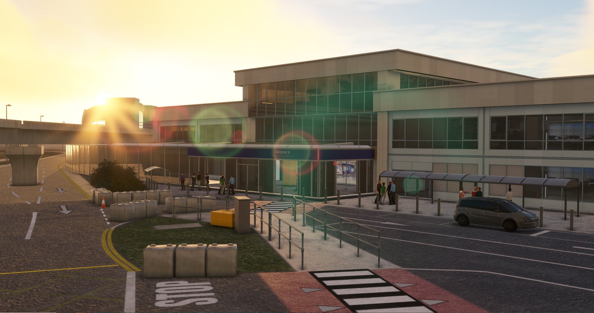 London City airport by UK2000 main terminal
