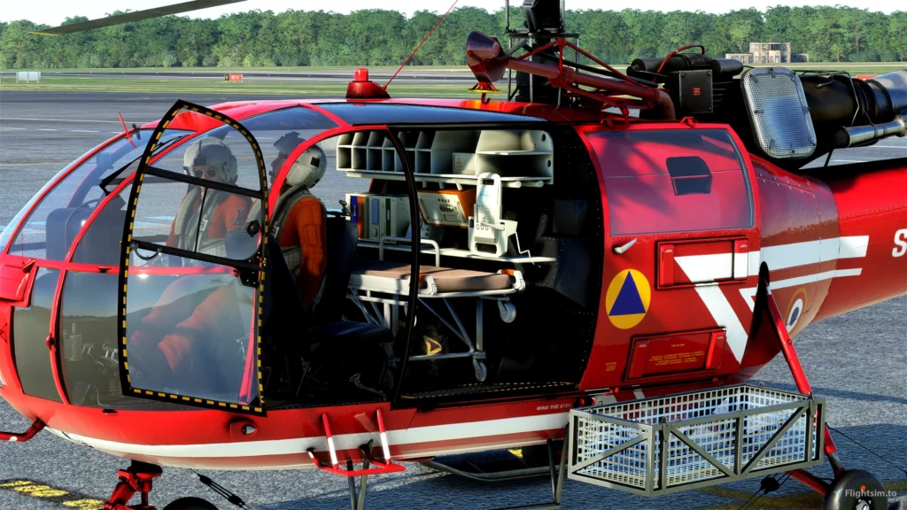 Alouette III for MSFS medevac version