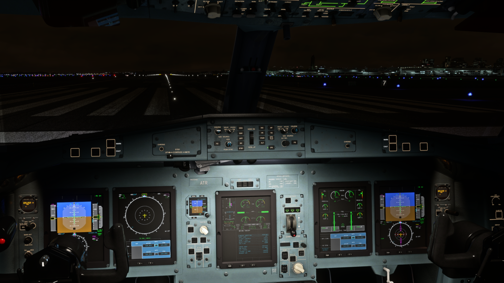 ATR excellent cockpit lighting
