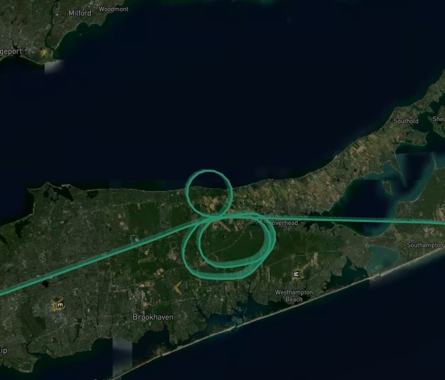 The actual hold path flown is bad