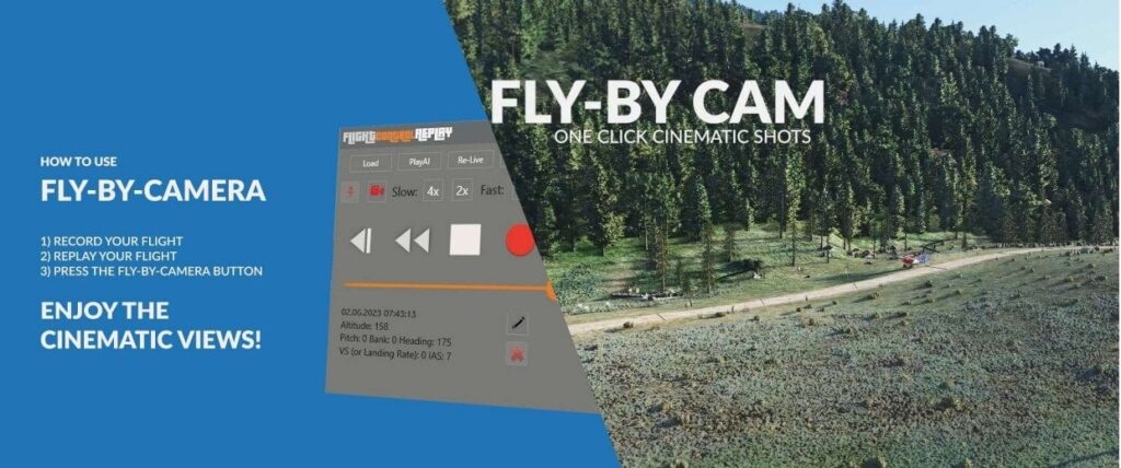 MSFS Fly by camera MSFS Replay tool