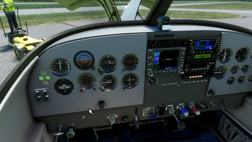 Cockpit of the Navion