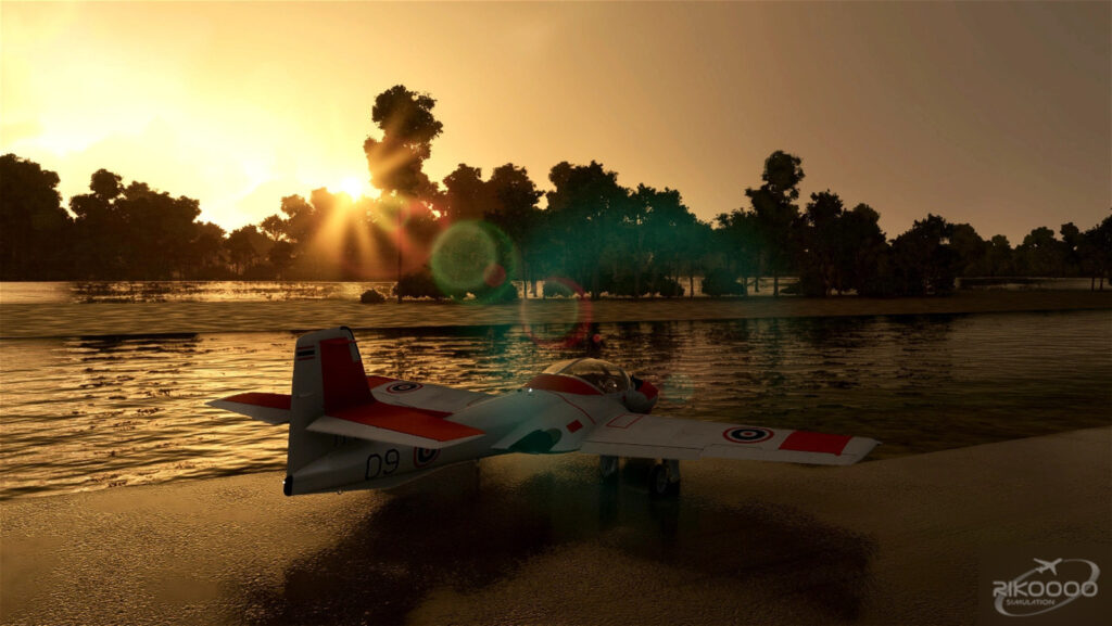 The T-37B in the sun