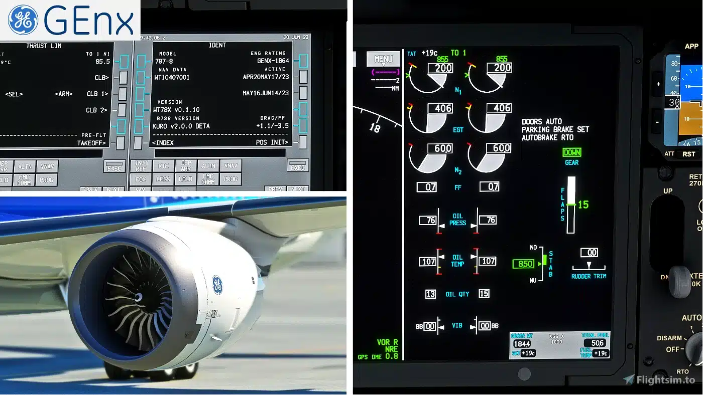 Freeware Kuro 787-8 Mod Updated to Version 2 Incorporating