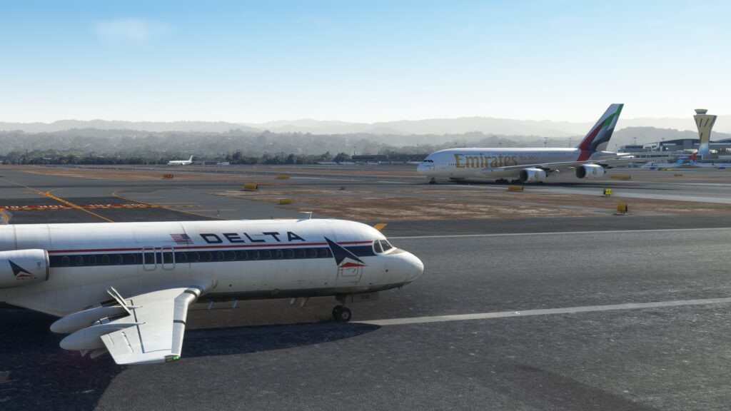 Fokker F28 Delta livery with A380-RJ