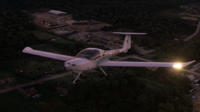 A rendition of the Diamond DA20-C1 by SimSolutions for Microsoft Flight Simulator.