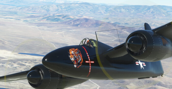Virtavia F7F-3 in the air