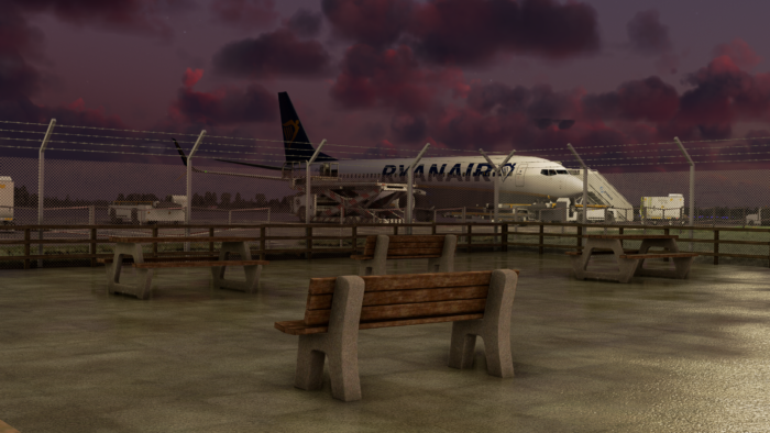 A rendition of Teesside Airport by Fly X Simulations for Microsoft Flight Simulator.