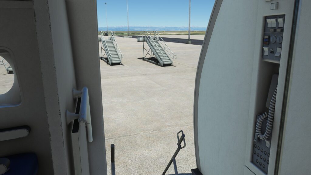 Fokker F28 Microsoft Flight Simulator Review Entrance controls