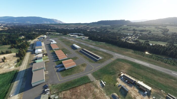 A rendition of Vernon Airport for Microsoft Flight Simulator by T0ken Design.