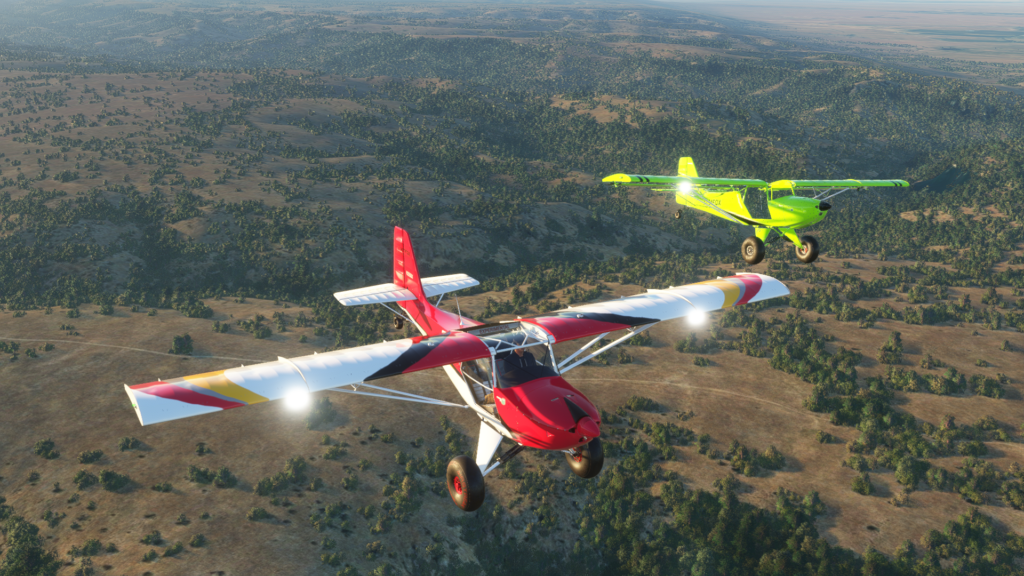 Using Kitfox and the sceneries in multiplayer is a wonderful experience