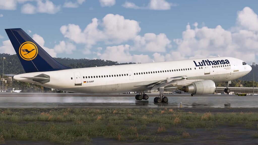 iniBuilds A300 during take off