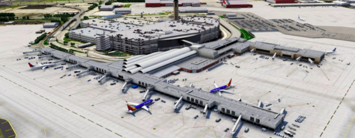 Without any prior announcement of the development, SX Airport Design (SXAD) has suddenly released a detailed rendition of San Antonio International Airport (KSAT) for X-Plane 12.