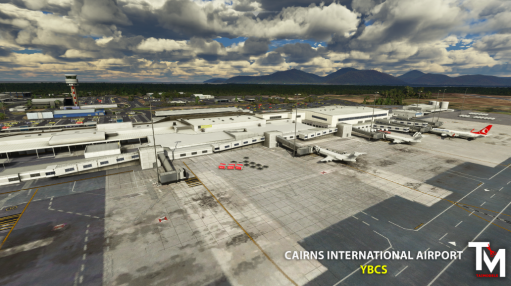 Taimodels has recently released a detailed rendition of Cairns International Airport (YBCS) for Microsoft Flight Simulator. The release follows a series of detailed airports for multiple simulators.