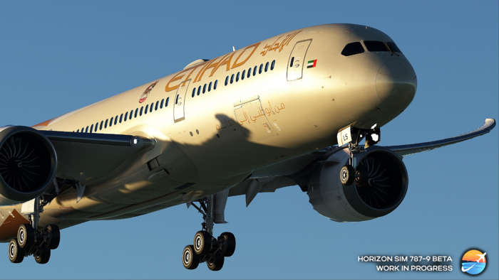 Horizon Sim B789 in Etihad colors