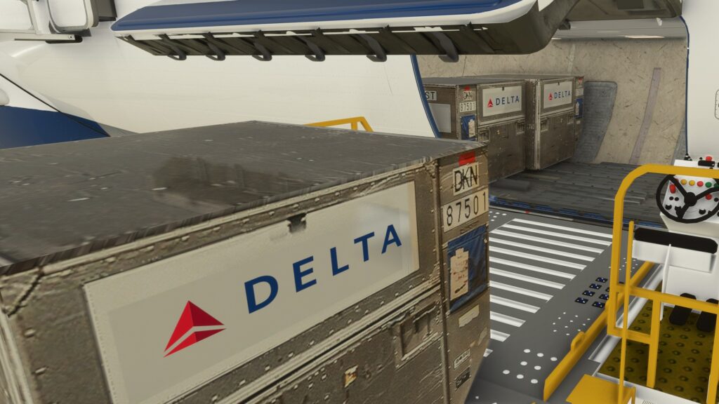 LVFR A330 modeled cargo bay