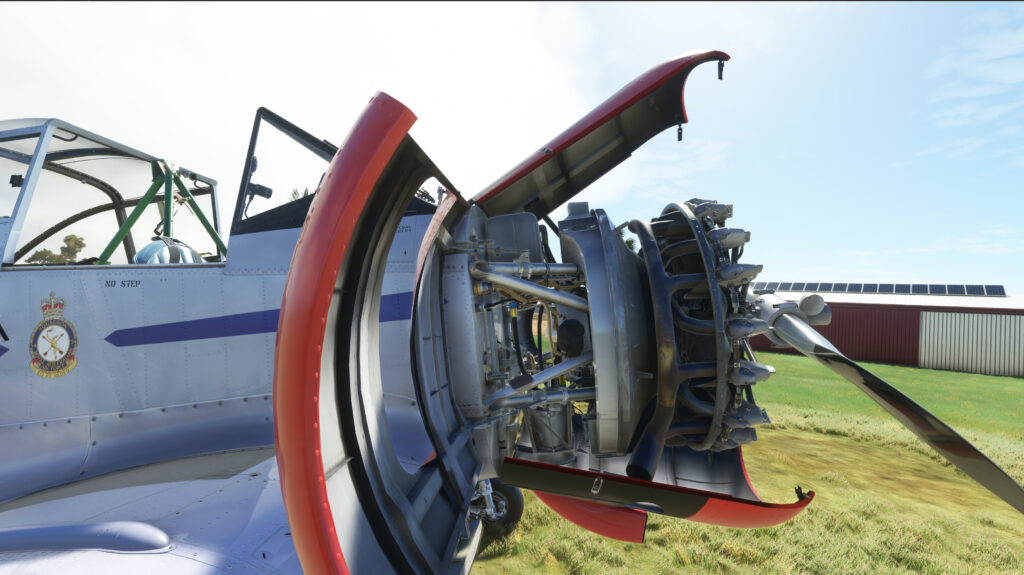 CAC Winjeel Engine Cowl Open