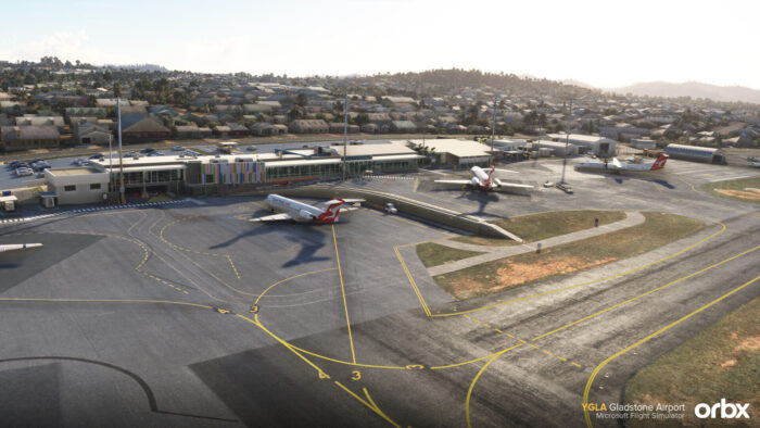 Gladstone Airport by Orbx for Microsoft Flight Simulator.