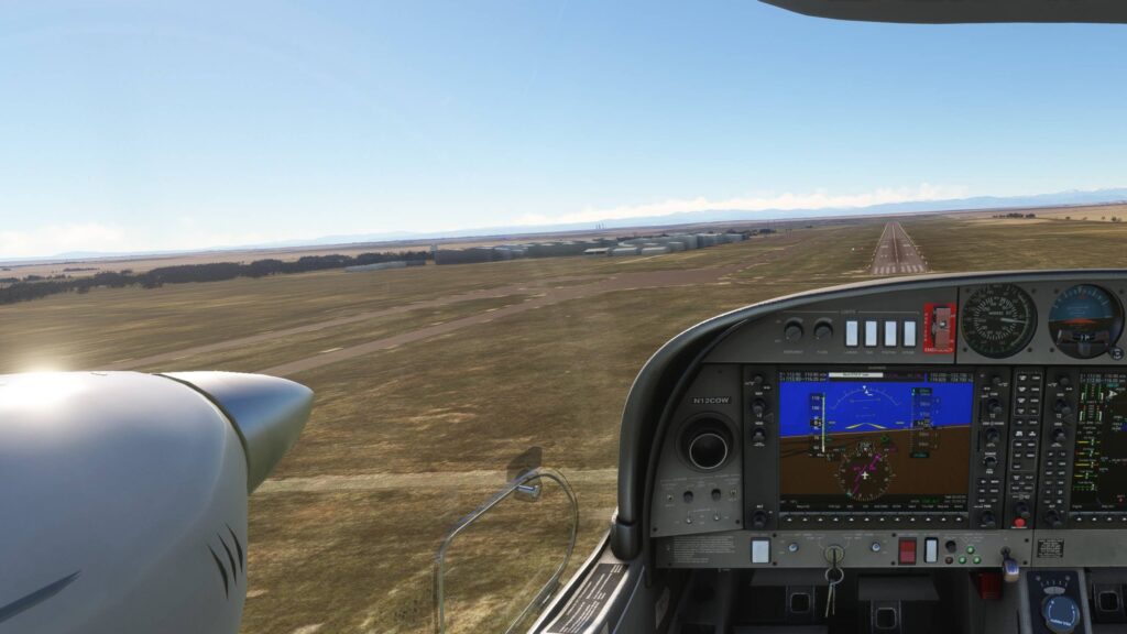 COWS DA42 Cockpit view
