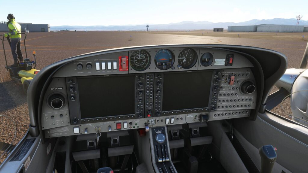 COWS DA42 Review cockpit