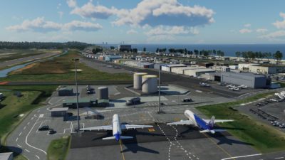 Gold Coast Airport by Axonos for X-Plane 12.