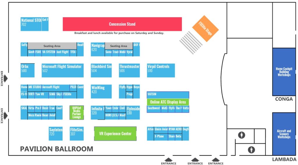 image of closeup view of FSExpo's main event floor.