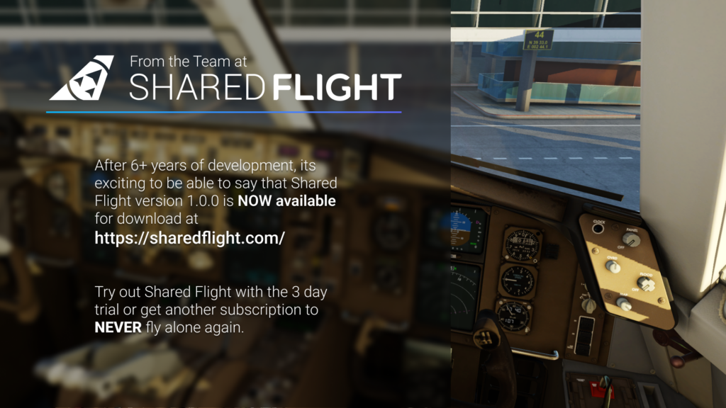 Shared flight announcement poster