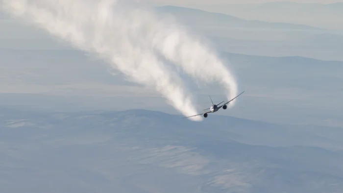Image showing the contrail effects of the 777 immersion package by parallel 42