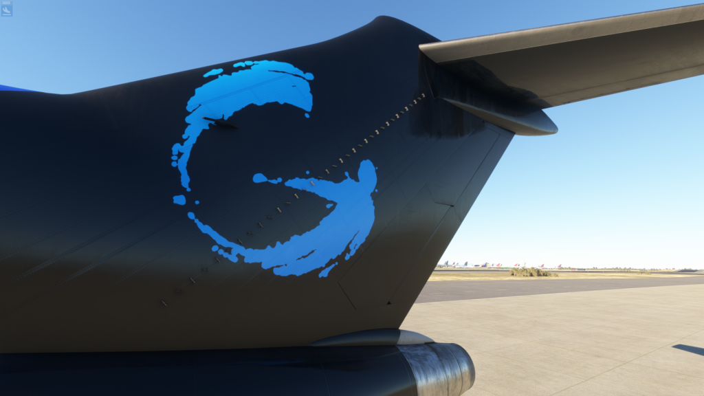 image of flightsim studio 727 tail