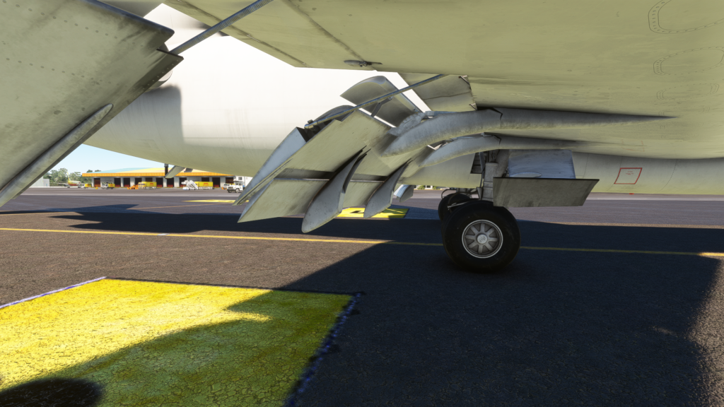 Image of flightsim stuido 727 flaps