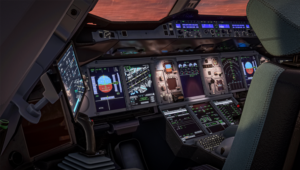 FBW A380 cockpit