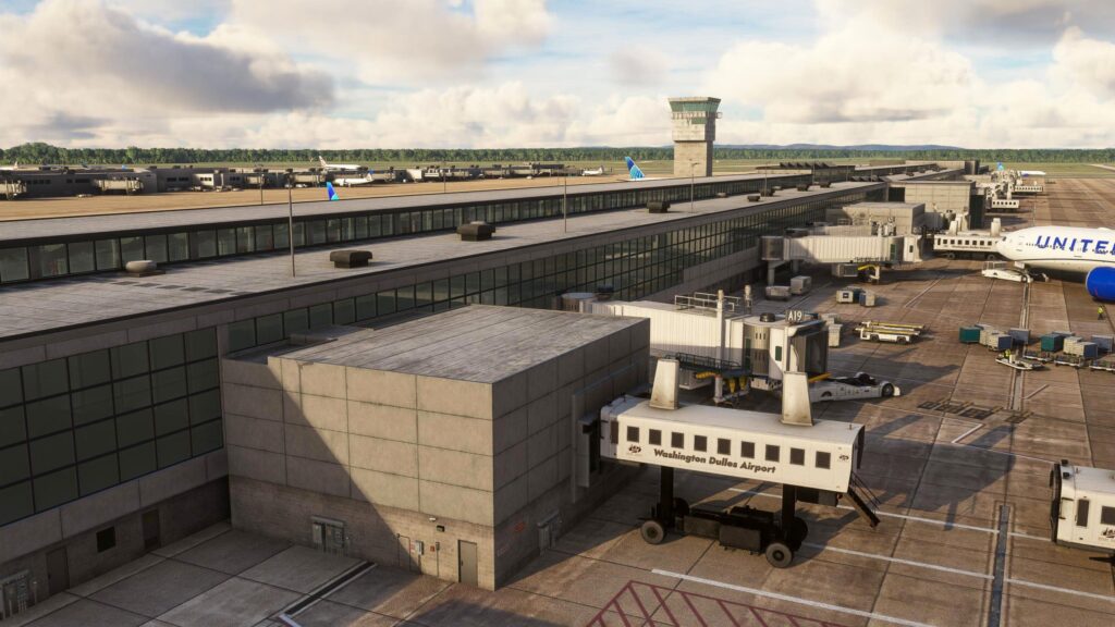 Washington Dulles Airport in MSFS by BMWorld & AmSim.
