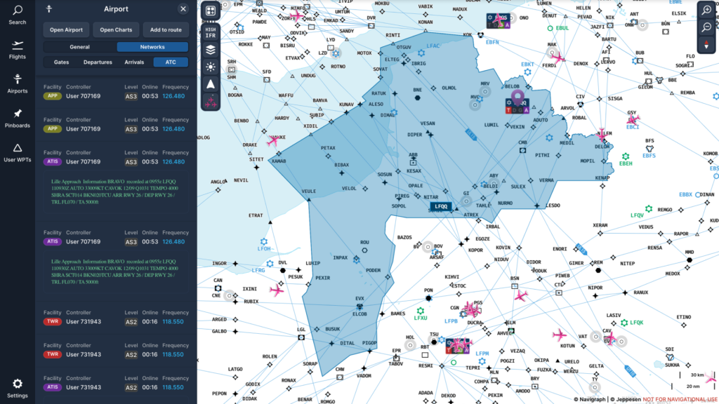 Navigraph Charts Major Update Now Available: Live Traffic and ATC ...