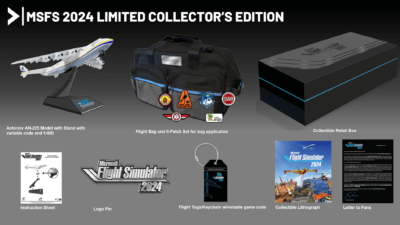 Content of the Limited Collectors Edition for MSFS 2024