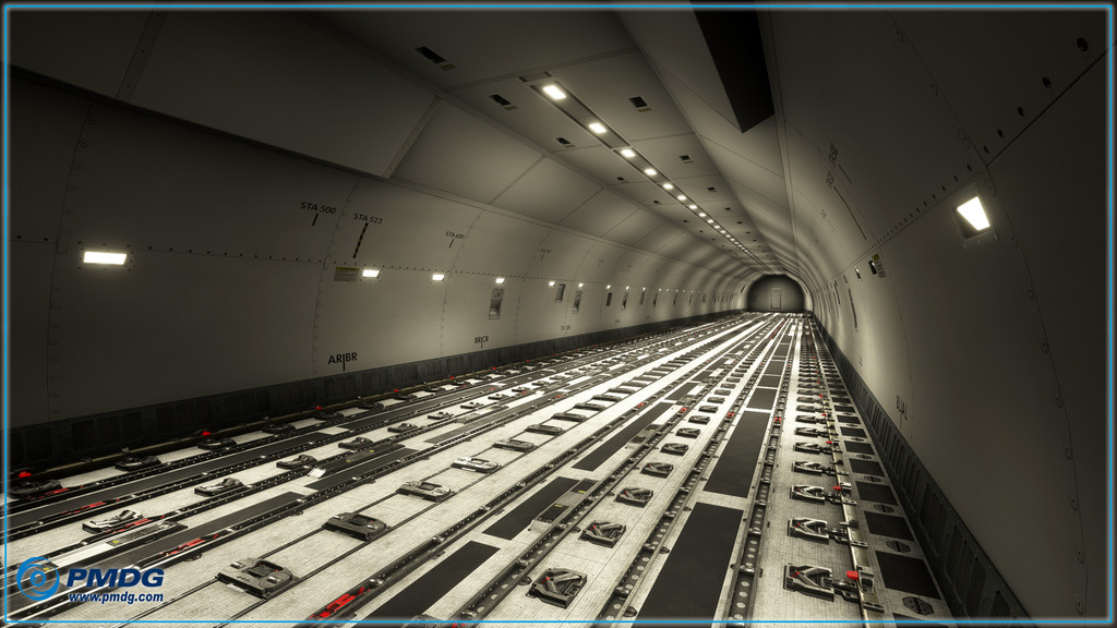 PMDG 777 Freighter Cargo Cabin